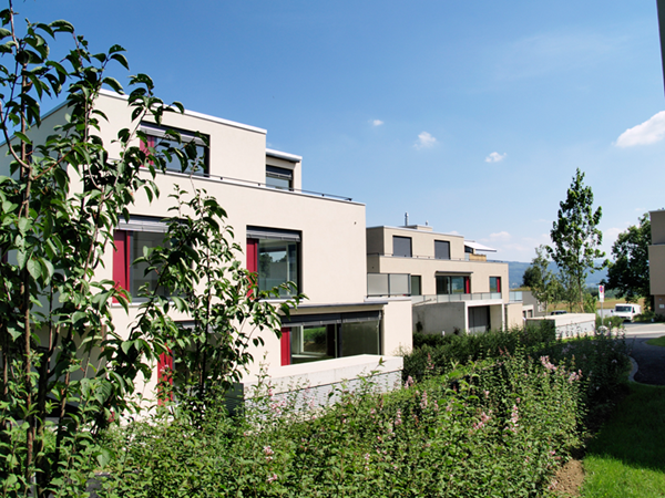 Haus C und D Gartenansicht