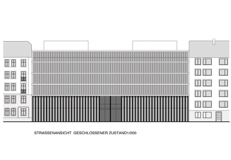 Strassenfassade geschlossen